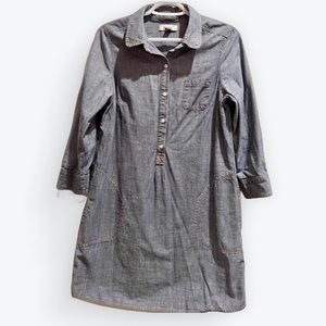 Denim Shirt Dress by Cannvas Lands End. Size US 6